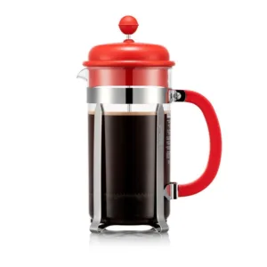 Bodum French Press Caffettiera 1 Lt Kırmızı 8 Cup