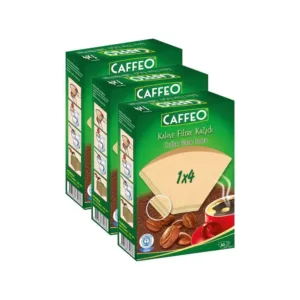 Caffeo 1×4 Filtre Kahve Kağıdı 80 Adet x 3 Kutu (240 Adet)