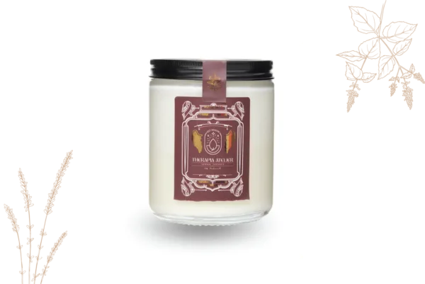 PATCHOULİ-MELEZ LAVANTA UÇUCU YAĞLI ŞEFFAF CAM SOYALI MUM