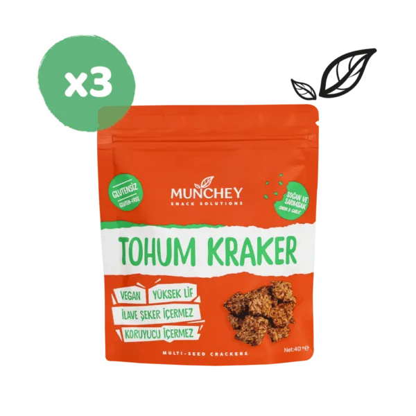 40gr 3'lü SoğanSarımsaklı Tohum Kraker