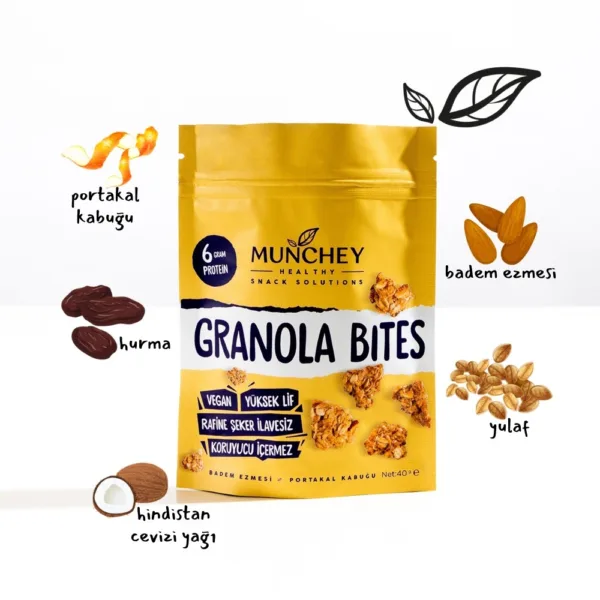 40gr Granola Bites Badem