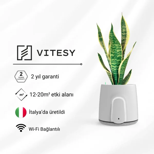 Vitesy Natede Saksı Tipi Hava Temizleyici WiFi Bağlantılı