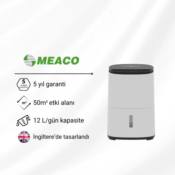 MeacoDry Arete® One 12L Nem Alma ve Hava Temizleme Cihazı