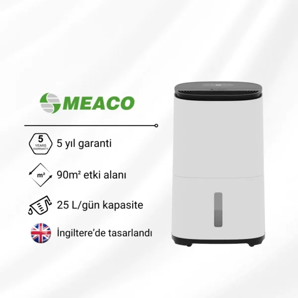 MeacoDry Arete® One 25L Nem Alma ve Hava Temizleme Cihazı